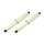 Federbeine im Set Stoßdämpfer pass f Simson KR51 Schwalbe Spatz Star Federn beige hell 307mm hinten
