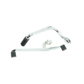 Set Kickstarter + Schalthebel + Gummis pas. für Simson KR51/1 Schwalbe verchromt Schaltwippe 20mm
