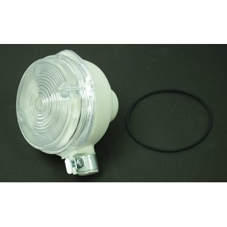 Blinker rund, weiß, vorn Klarglas für Simson S51 S50 S53 SR50 MZ ETZ TS 150 125 250  E-Zeichen