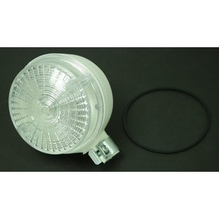 Blinker rund, weiß, hinten Klarglas für Simson S51 S50 S53 SR50 MZ ETZ TS 150 125 250  E-Zeichen
