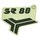 Original DDR Klebefolie Aufkleber schwarz Simson SR80 C Knieblech Beinblech Patch Sticker kein Wasserbild Wasserabziehbild