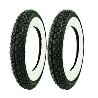 Weißwandreifen Kenda 3,00x10 für Piaggio Vespa PK 50, 80, 125 & 50S, 50N, Primavera 125, Sprinter 90, Racer 90, Simson Star 50 & Star 125, Benelly Scooty 50, Buffalo Wind 25, Derby Vamos 25, E-Max Elektroroller & City 80L