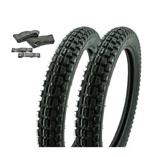 2 Reifen Mantel Heidenau K32 2,75x16 46M für Simson S51 S50 S70 KR51 Schwalbe