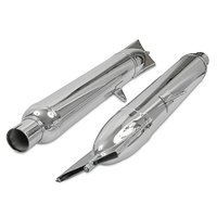 Paar Auspuffe IFA MZ BK350 Schwalbenschwanz Fischflossen...
