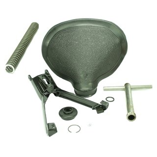 Fahrersattel IFA für MZ RT125 komplett mit Rahmen, Aufnahme Gummi