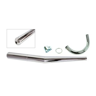 Auspuff für MZ ETZ250 Chrom ETZ 250 Aupufftopf mit Krümmer verchromt