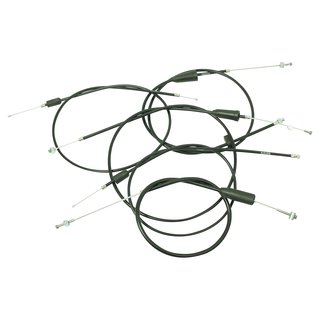 Bowdenzug Satz für MZ TS125 TS150 Flachlenker Gas Kupplung Choke Bremse schwarz