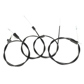 Bowdenzug Satz für MZ TS250 + TS250/1 Hochlenker Gas Kupplung Choke Bremse schwarz