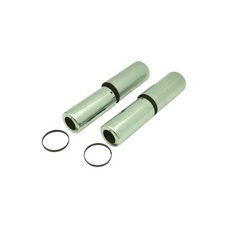 Set Chromkappen gebördelt für Stoßdämpfer MZ TS ES  ETS 125 150 175 250 300 Hülsen Federbeine
