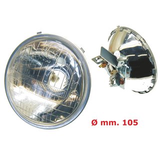 Scheinwerfer, Lampe vorn für Vespa 50 50S 50L 50R mit E-Prüfzeichen