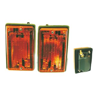 Blinker-Paar hinten für Vespa PK50 PK 80 PK125 orange mit E-Prüfzeichen