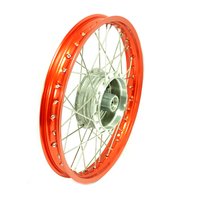 Felge orange Typ II mit silberner Nabe für Simson...