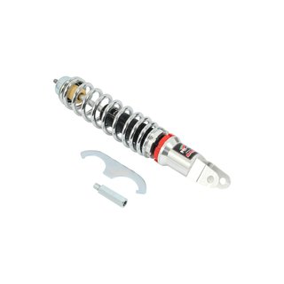 Stoßdämpfer (Öl-Gas) Carbone, Einstellbar, Feder Chrome