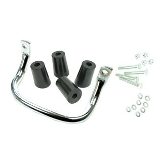 Set Befestigung Gepäckträger Haltegriff für Simson KR51 Schwalbe Aubockgriff chrom Distanzstücke schwarz