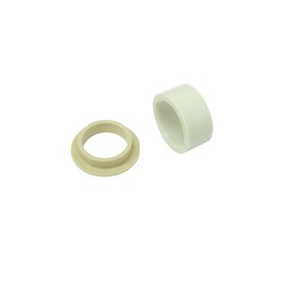 Paar Distanzstücke für Simson KR51 Schwalbe Star Sperber Habicht Gasgriff Gas beige elfenbein rechts und links mit 2 Spiegel am Fahrzeug