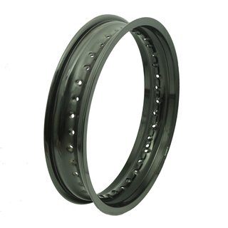 Felge 3,00x16 schwarz Tuning Simson S51 S50 S70 S53 Star Schwalbe + MZ ETZ 125 150 301 251 hinten 36-Loch