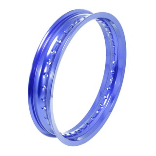 Alufelge poliert, blau eloxiert 2,50x16, 36-Loch für MZ ETZ 125 150 301 251 hinten und extrem Tuning Simson S51 S50 S70 S53 Star Schwalbe