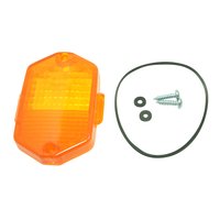 Simson Blinker Glas Dichtung Schrauben eckig Orange...