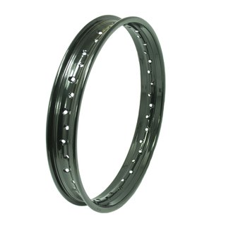 40 Loch Alulfelge Felgenring schwarz eloxiert für Ural K750 M72 Jawa 2,15x19 ohne Reifen Speichen Tiefbettfelge