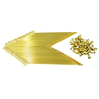 36 Speichen mit Nippel gold für Simson S51 S50 S53 S70 KR51 Schwalbe Spatz Star Habicht Sperber Duo