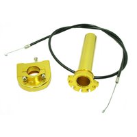 Schnellgasgriff gold mit Gasbowdenzug für DDR...
