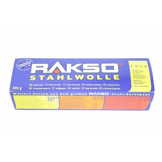 RAKSO Stahlwolle polieren Alu Stärke 0 fein Politur Rost entfernen für Simson S50 S51 KR51 Schwalbe Star Sperber Habicht Roller SR50 SR80 pas f MZ ETZ ETS TS ES 125 150 Felge