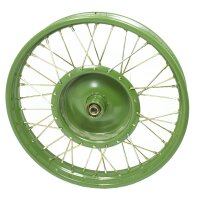 Speichenrad Stahlfelge vorn für Ural K750 M72 wie BMW R71, Armeegrün, Tarnfarbe