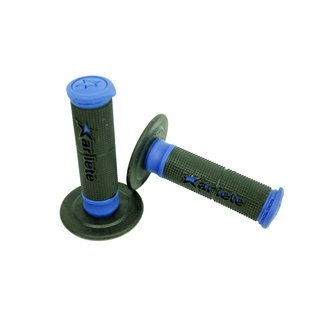 Ariete OffRoad MX Racing Griffgummis schwarz-blau für KTM Kawasaki Yamaha Suzuki GasGas Beta Simson S51 S50 S53 SR50 MZ ETZ TS 125 150 250 Griffe Lenkergummis