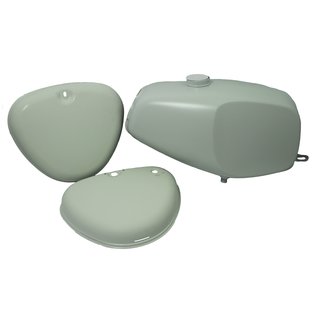 Büffeltank + Seitendeckel grundiert für Simson S50, auch S51 S70 (S53, S83) Kraftstoffbehälter Hochtank