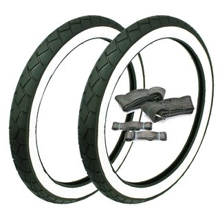 Mitas MC11 Weißwand Reifen, Schläuche für Kreidler Florett K 54 RS RMC LF 2 1/4x17 39J 2,25x17 Zoll Rad