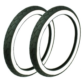 2 Mitas MC11 Weißwand Reifen für Kreidler Florett K 54 RS RMC LF 2 1/4x17 39J 2,25x17 Zoll Rad