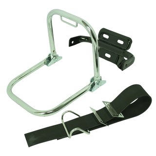 Gepäckträger kurzer Haltebügel chrom + Spannband + Schutzblechhalter für Simson S51 S50 S70 Enduro