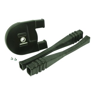 Aluminium Kettenkasten + Kettenschläuche schwarz für Simson KR51-1 Schwalbe Star Sperber Habicht