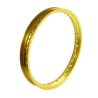 Felge Alu 1,60x16 gold für Simson S51 KR51 Schwalbe S50 S53 Spatz Star Sperber Spatz Habicht Duo Alufelge 1,6x16