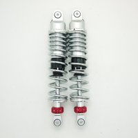 Premium Gasdruck Federbeine 360mm silber mit verchromter...