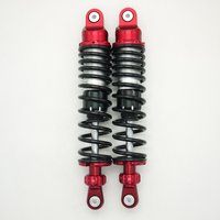 Premium Gasdruck Federbeine 360mm rot mit schwarzer Feder...