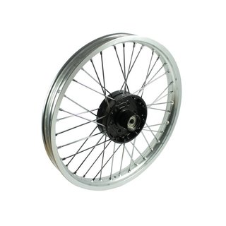 Regenerierung 18 Zoll Speichenrad MZ ETZ 125 150 250 251 vorn Scheibenbremse 1,60x18 Alufelge silber eloxiert Speichen, verchromt