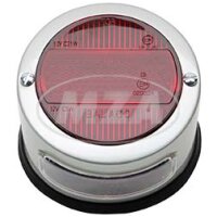 Rücklicht silber mit Kennzeichenbeleuchtung für...