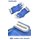 Simson Handschuhe Lederhandschuhe weiß/blau
