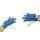 Simson Handschuhe Lederhandschuhe weiß/blau Größe S
