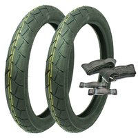 Paar Mitas MC11 Reifen 2 3/4x17 47J + Schlauch + Felgenband für Kreidler Florett K 54 RS RMC LF 17 Zoll Rad