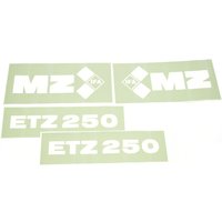 Satz negativ Klebefolie Aufkleber für MZ ETZ250 Tank...
