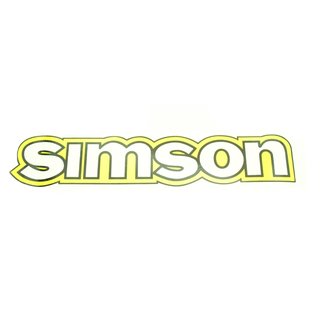 Wasserabziehbild gelb für Tank Simson S50 Büffeltank 17,1x3,5 wie ab Werk, kein Aufkleber (Stückpreis)