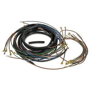 Kabelbaum Kabelsatz MZ ES125, ES150 schwarze Hülle + Schaltplan