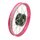 Speichenrad, Felge pink, neon rosa, schwarze Nabe 1,50x16 für Simson S51 KR50 KR51 Schwalbe S50 Star Sperber Spatz Habicht Duo