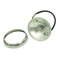 Reflektor + Chromring für Simson SR1 SR2 SR I II E 6V 12V Scheinwerfer Einsatz E-Zeichen