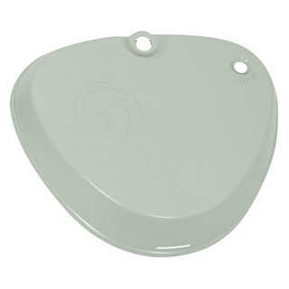 Seitendeckel Export Version, eckig, links grundiert Simson S51 B C E S50 S70 Metall Straße + Enduro Werkzeugfach Batteriefachdeckel