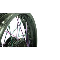 36 Speichen Rainbow, Regenbogen mit Nippel Edelstahl...