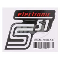 Simson Aufkleber "electronic" S51 Elektronik...