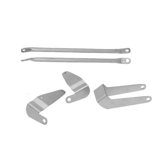 Befestigungs-Set Knieblech für Simson S51 S50 S70, Beinblech, Windblech